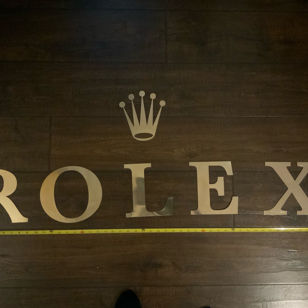 Rolex Dealer Store Lettering